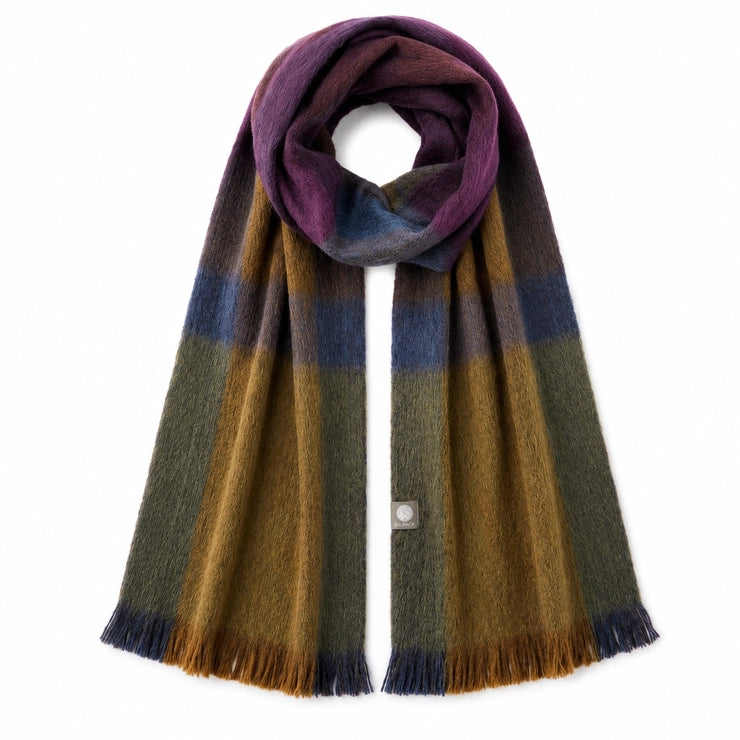 Alpaca Plaid Scarf, Zephyr
