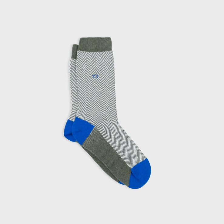 Chevron Socks, Forest Lightning