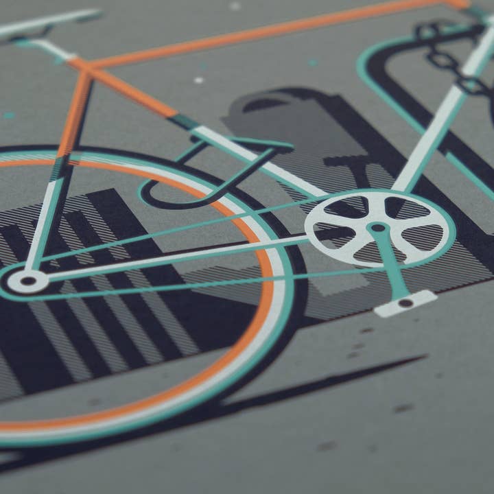 Downtown, 20" X 16" Print