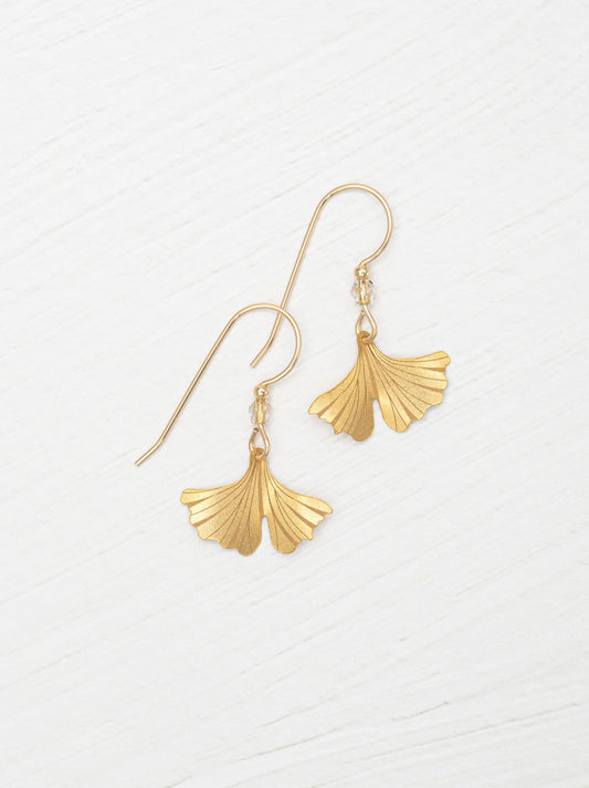 Petite Gingko Earrings