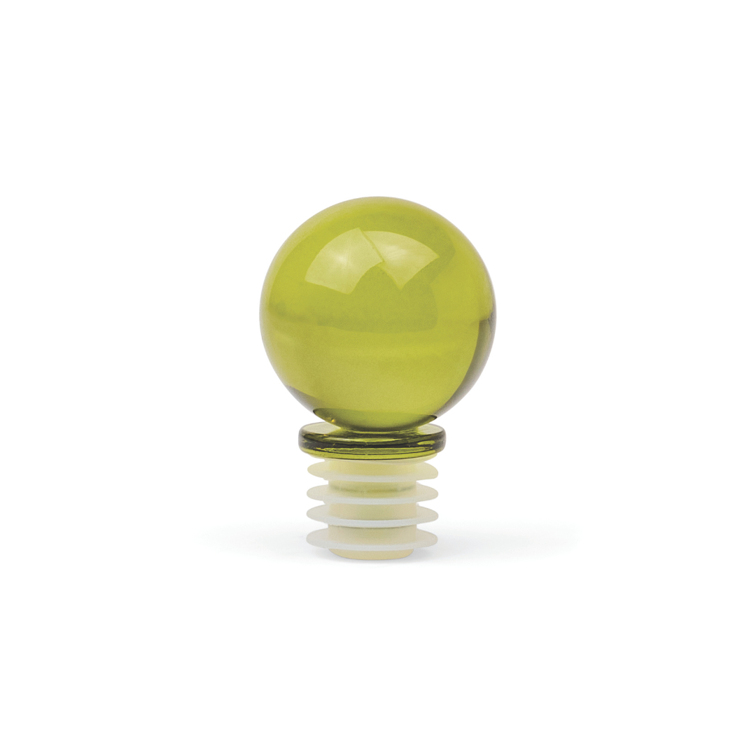 The Moony Glass Bottle Stopper, Olive