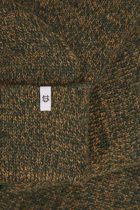 Melange Ragg Wool Beanie, Jungle