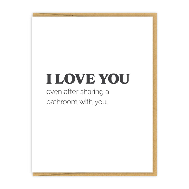 Sharing a Bathroom Card