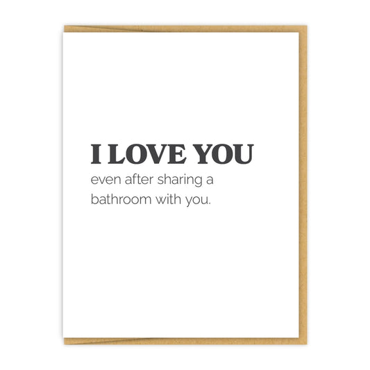 Sharing a Bathroom Card