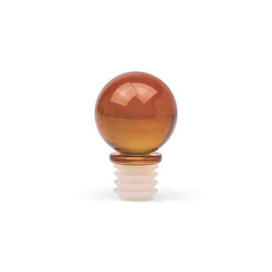 The Moony Glass Bottle Stopper, Amber