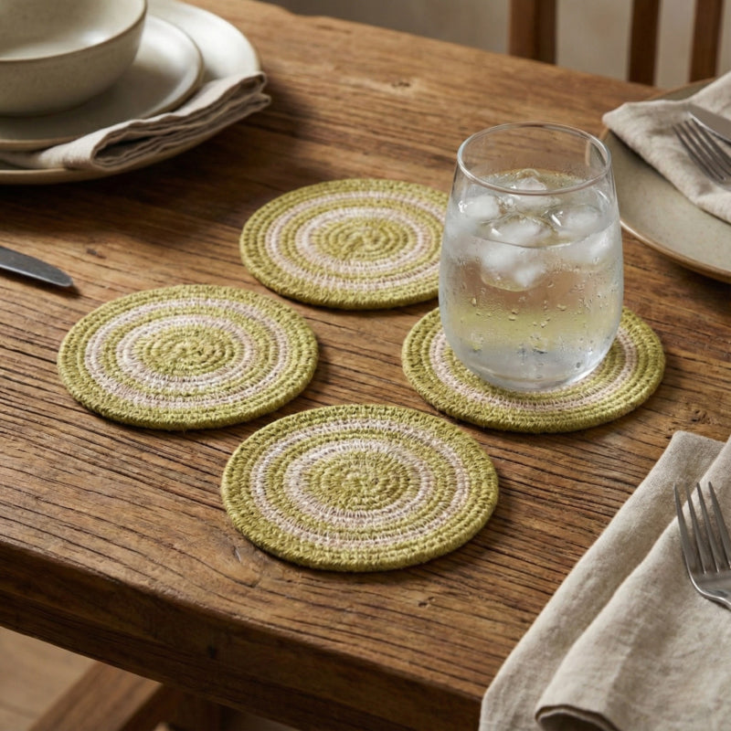 Hydra Woven Seagrass Coasters - Set of 4