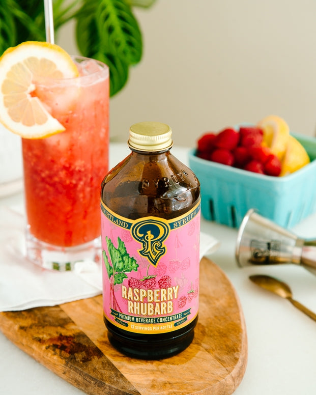 Raspberry Rhubarb mixer