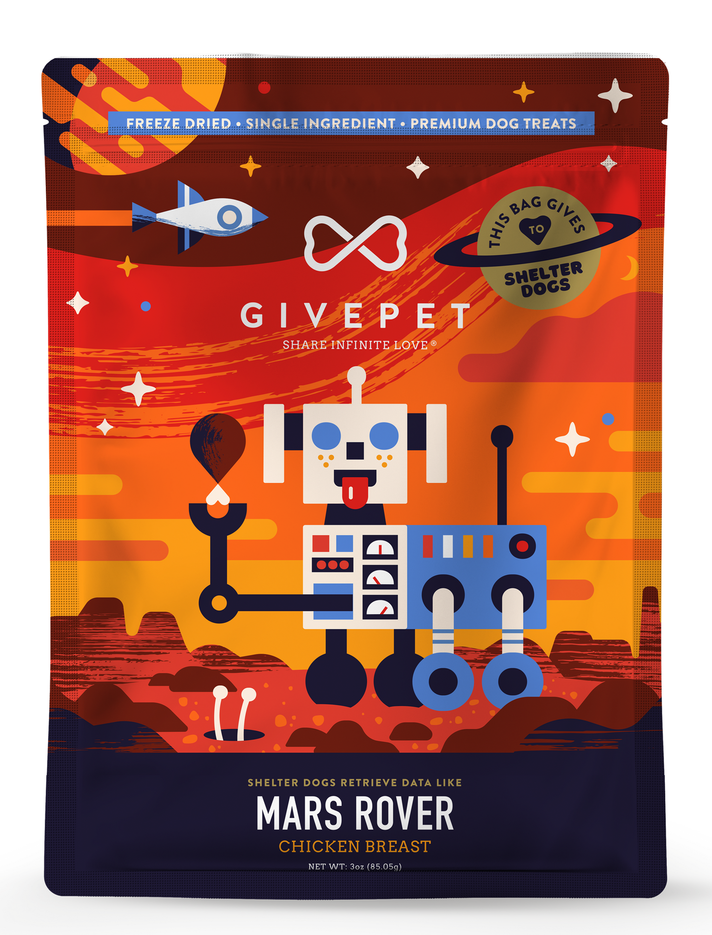 Mars Rover Freeze-Dried Dog Treats