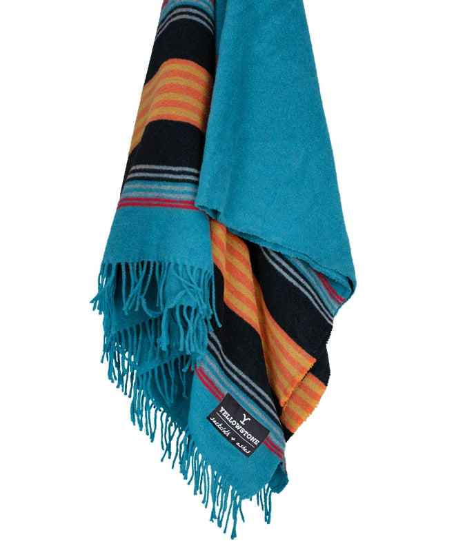 Yellowstone Teal Blanket