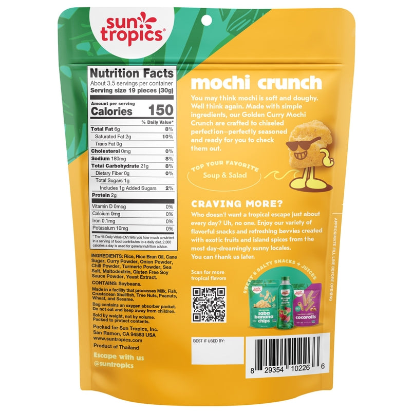 Mochi Crunch Snack Bites, Golden Curry