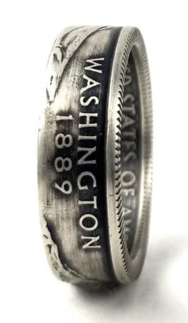 90% Silver Washington Quarter Ring