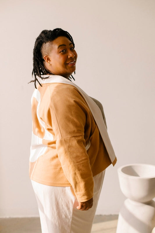 Uma Jacket - Brushed Twill, Camel/Bone