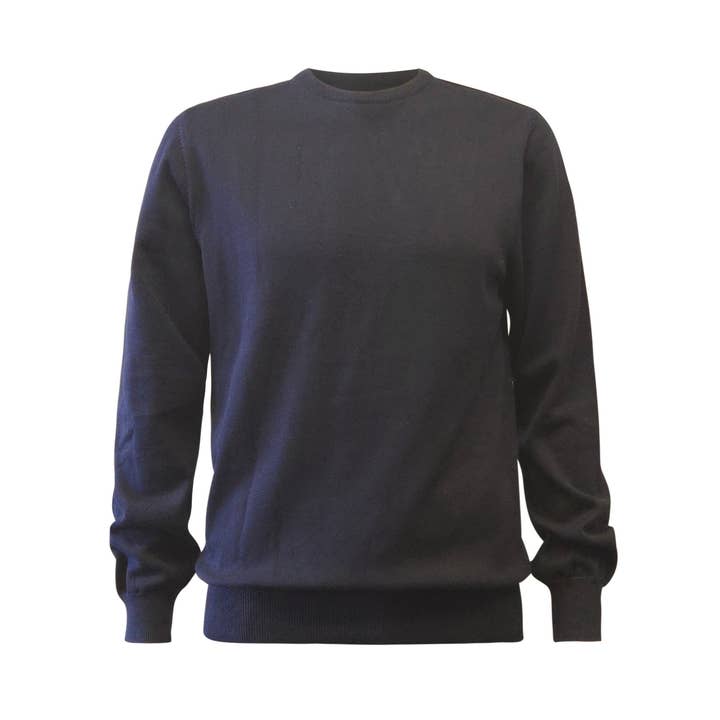 Crewneck Sweater, Heather Navy