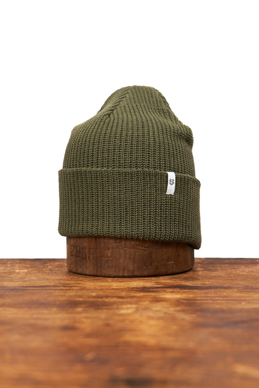 Upcycled Cotton Watchcap, Thicket Green