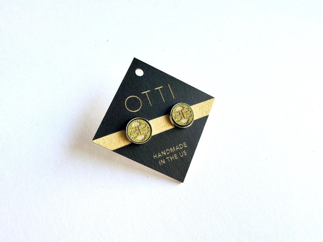 Birch Stud, Scandinavian, Green