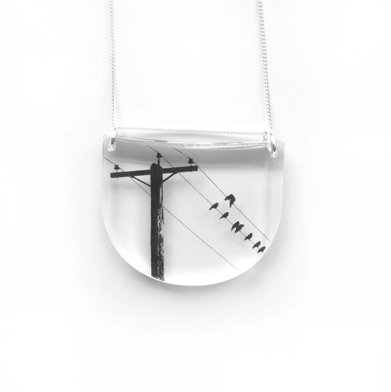 Drop Crow Pole Necklace