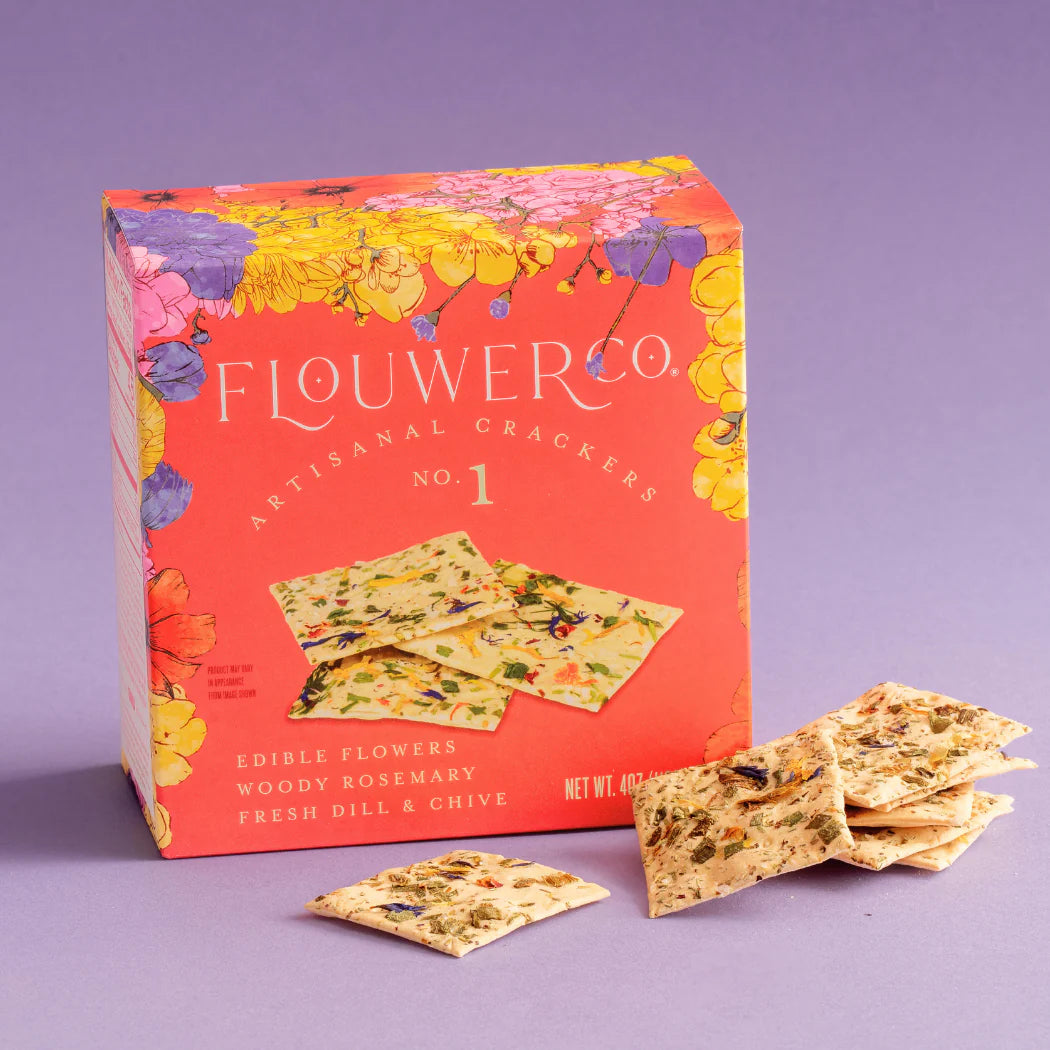 Edible Flower Crackers- Rosemary