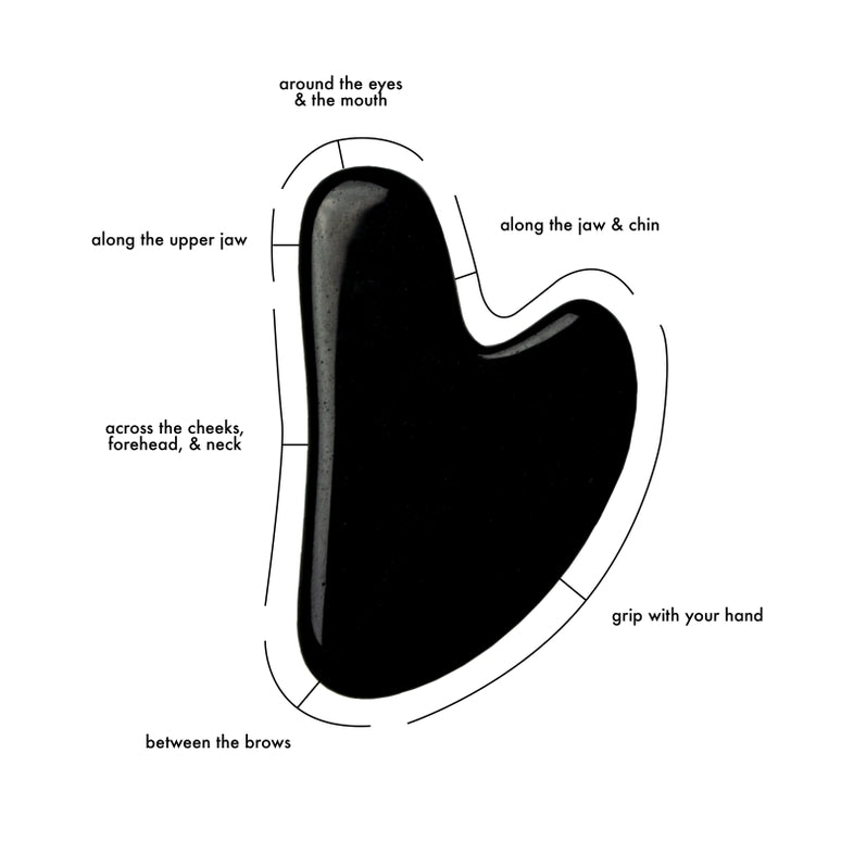 Black Obsidian Gua Sha Tool