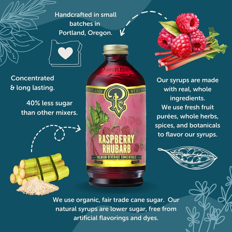 Raspberry Rhubarb mixer