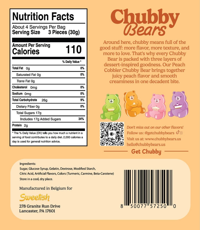 Peach Cobbler Gummy Bears