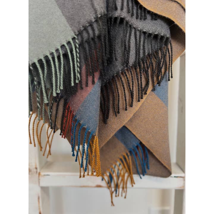 100% Baby Alpaca Throw, Meteorite