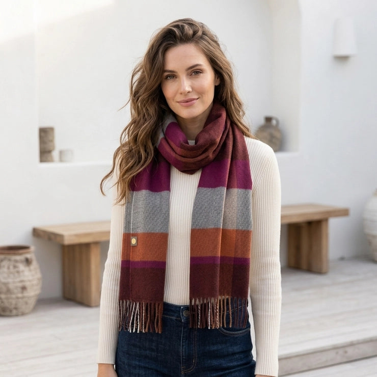 100% Baby Alpaca Scarf, Raven