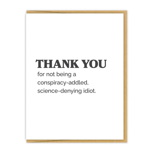 Thanks/ Not Idiot Card