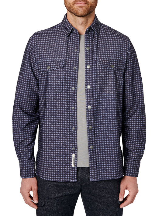 Aventurine Shirt Jacket in Navy