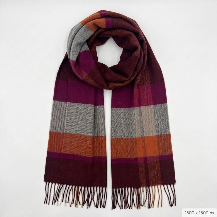100% Baby Alpaca Scarf, Raven