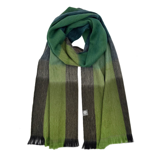 Alpaca Plaid Scarf, Tidepool