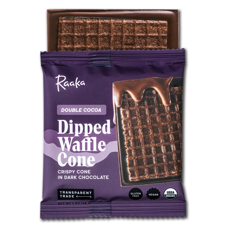 Dipped Waffle Cone Bar, Double Choc