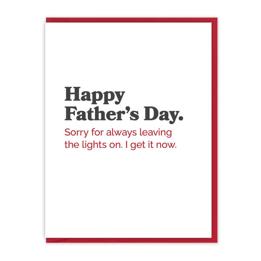 Sorry Lights On Card