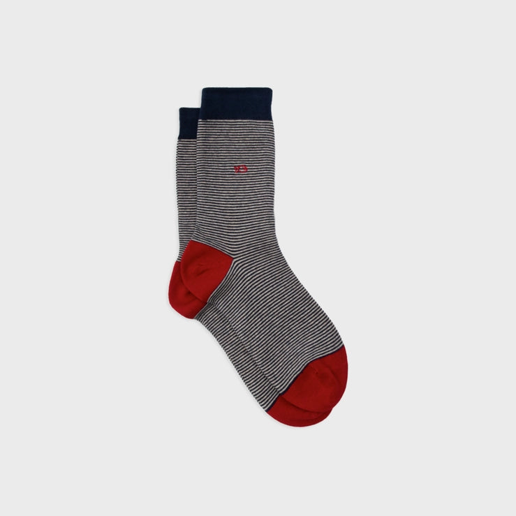 Striped Socks Red Blue