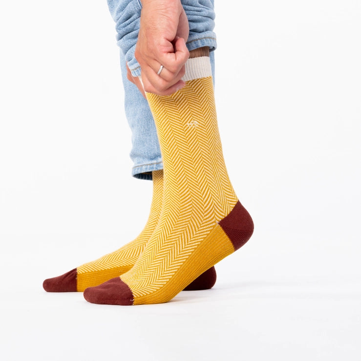 Chevron Socks Dune