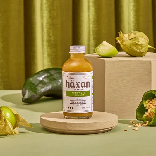 Tomatillo Poblano Hot Sauce