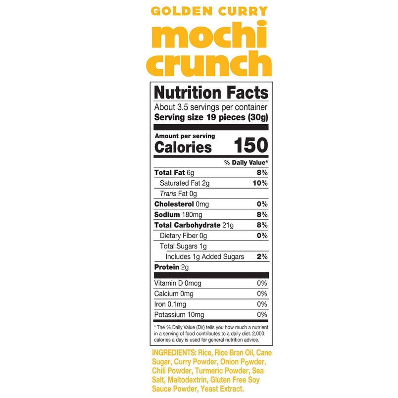 Mochi Crunch Snack Bites, Golden Curry