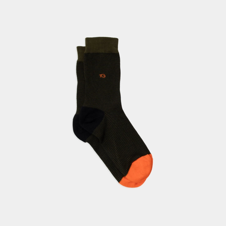 Striped Socks Green Black