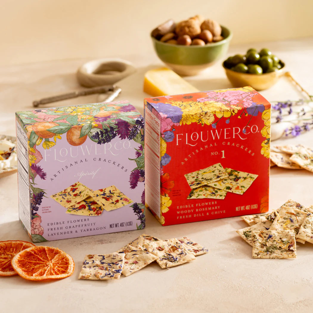 Edible Flower Crackers- Rosemary
