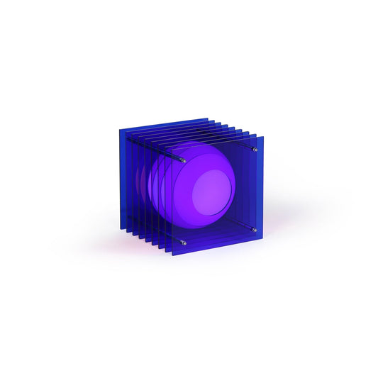 Lop Small Square Lamp, Blue