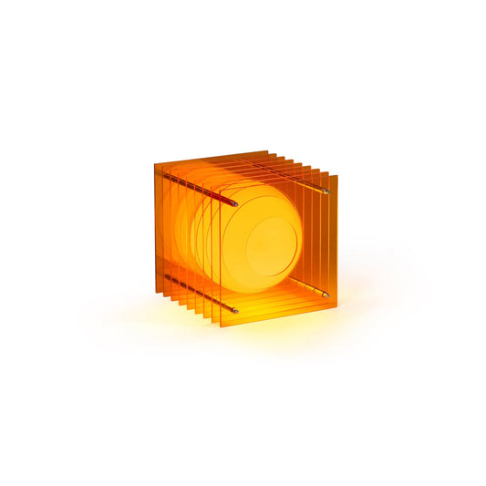 Lop Small Square Lamp, Orange