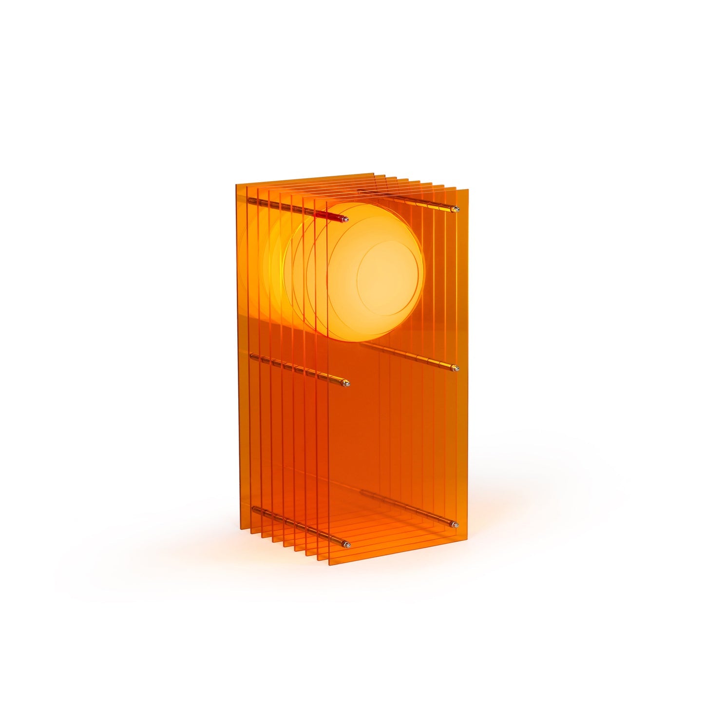 Lop Small Rectangle Lamp, Orange