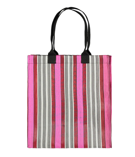 Eco Woven Shopper Bag, Pink
