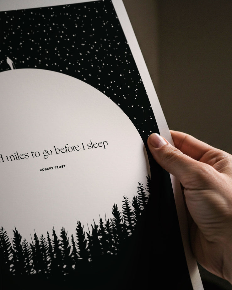 Robert Frost Art Print 11 x 14