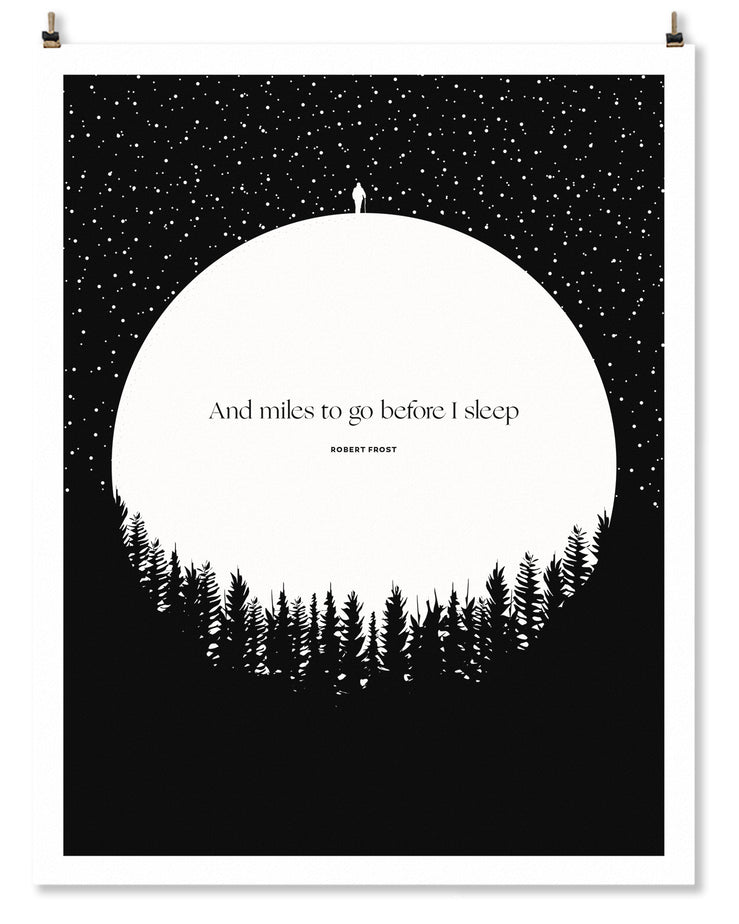 Robert Frost Art Print 11 x 14