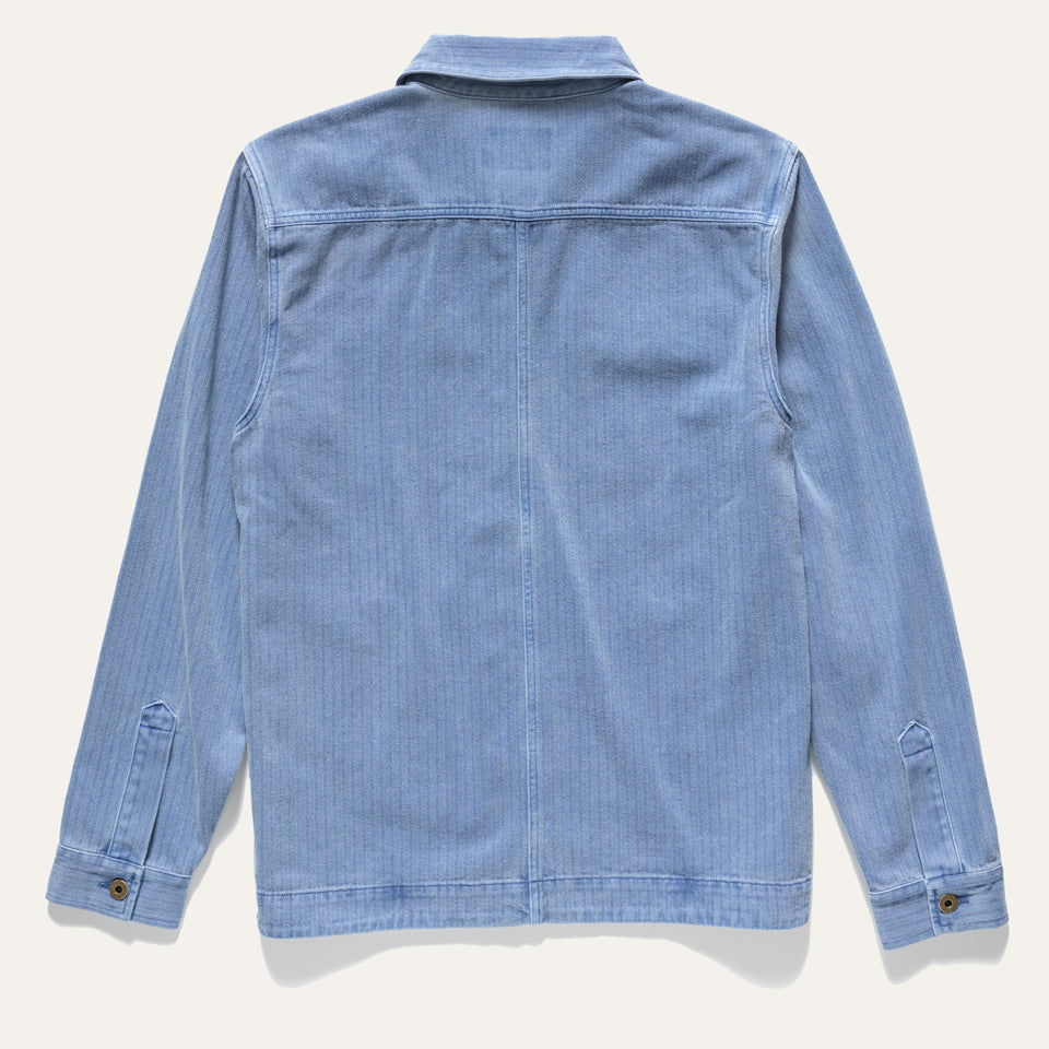 Barn Jacket, Indigo Herringbone