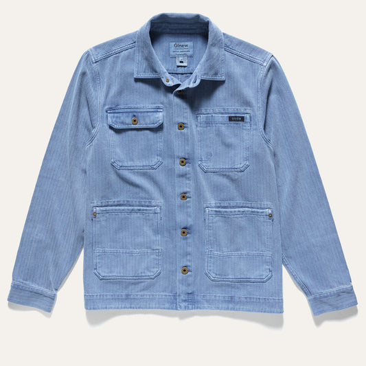 Barn Jacket, Indigo Herringbone