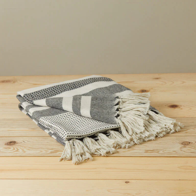 Recycled Throw, Keni, White