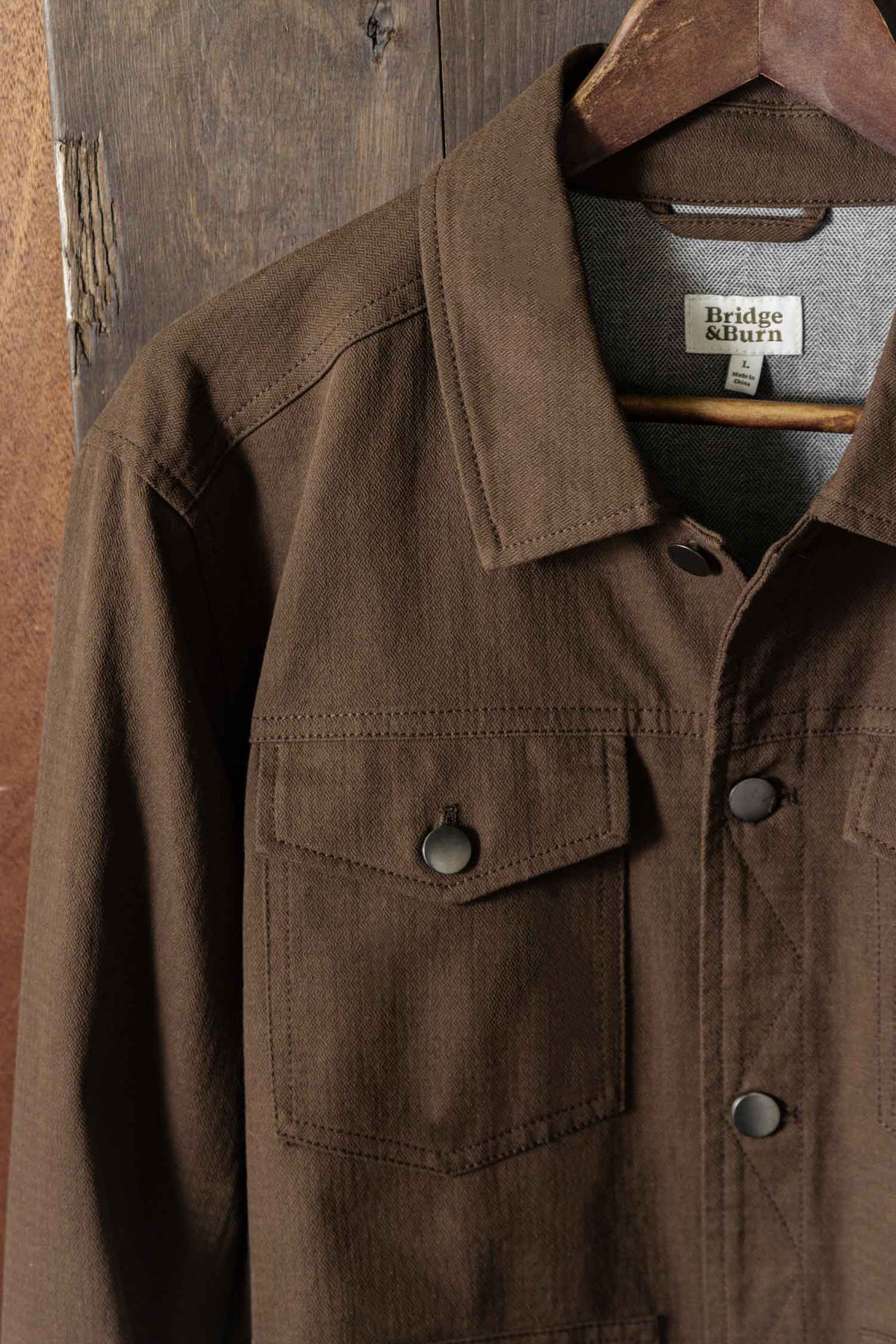 Burl Trucker Jacket, Walnut