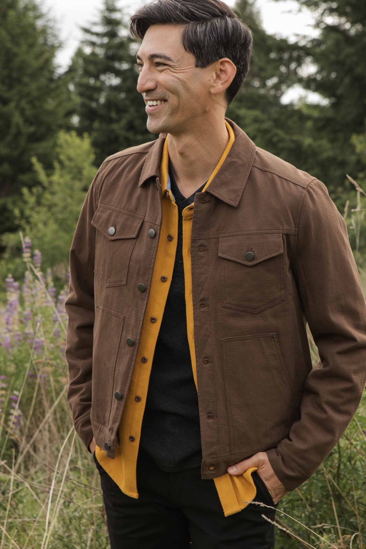 Burl Trucker Jacket, Walnut