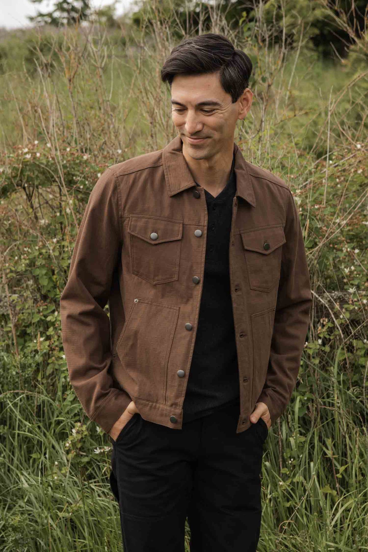 Burl Trucker Jacket, Walnut